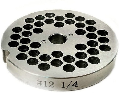 [3045] 1/4" Stainless Steel Meat Grinder Plate #12