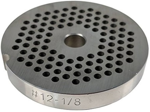 [3573] 1/8" Stainless Steel Meat Grinder Plate #12