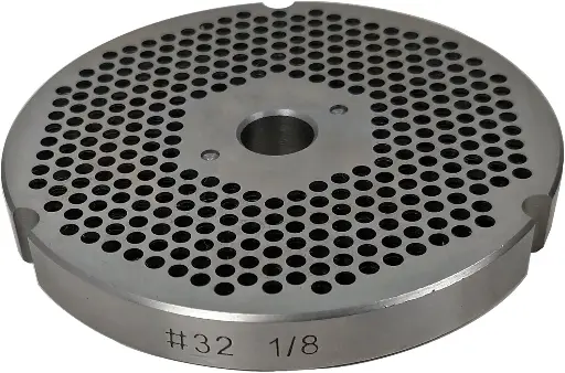 [3348] 1/8" Stainless Steel Meat Grinder Plate #32