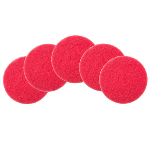 [5028] 15" RED Buffing Pad 5/cs