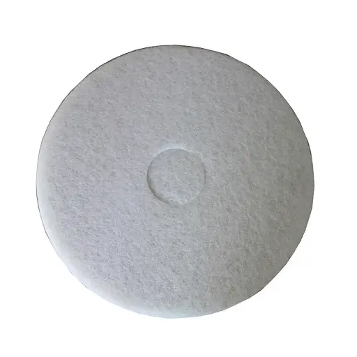 [4733] 17 Inch White Polishing Pad