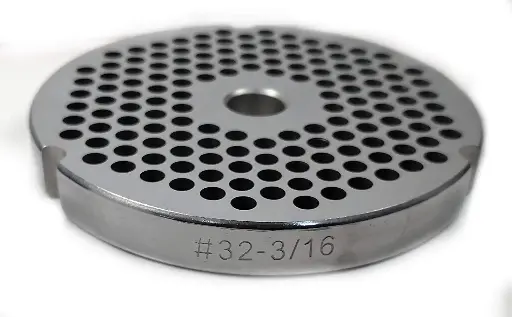[3575] 3/16" Meat Grinder Plate #32 Hard Steel
