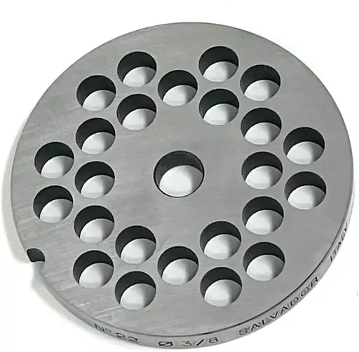 [3505] 3/8" Meat Grinder Plate #22 Hard Steel