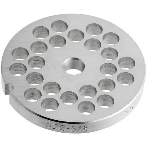 [3697] 3/8" Stainless Steel Meat Grinder Plate #22
