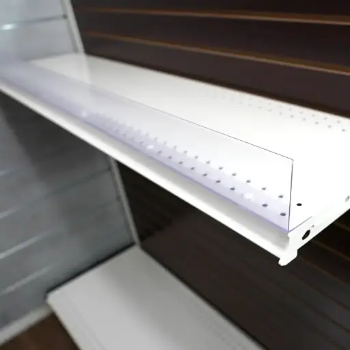 [2279] 36" Clear Front Fence For Display Shelf