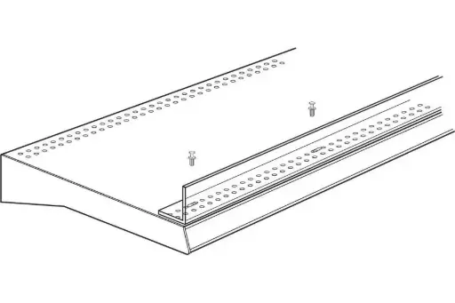 [2279] 36" Clear Front Fence For Display Shelf