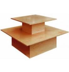 [2157] 48" x 48" x 32" Wooden Bakery Display 2 Tiers