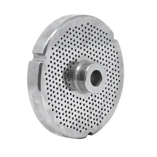 [6769] 5/8" Stainless Steel Meat Grinder Plate #32 with Hub