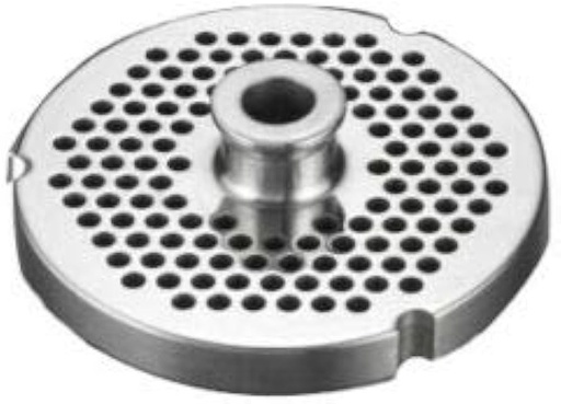 [6769] 5/8" Stainless Steel Meat Grinder Plate #32 with Hub
