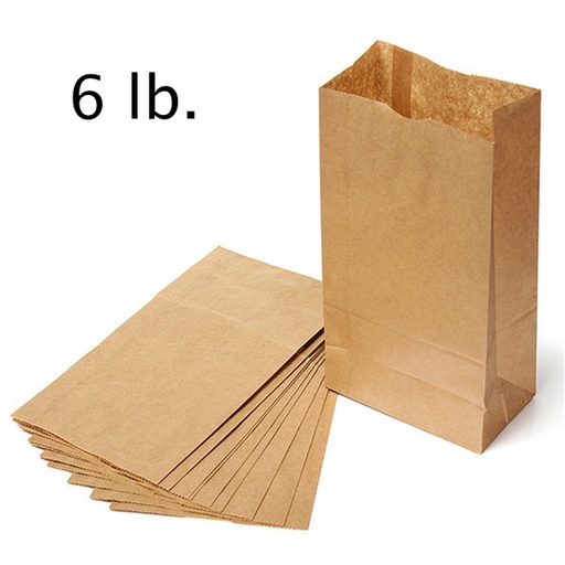 [6377] 6# Paper Bag Brown 4/500