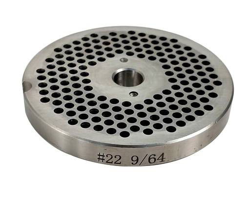 [4778] 9/64" Stainless Steel Grinder Plate #22