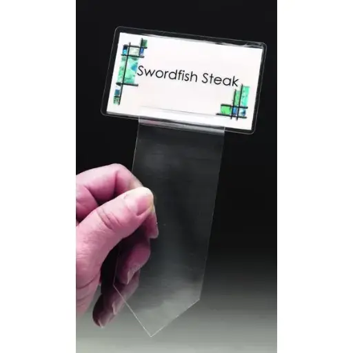 [569] Acrylic Spear Tags 5" x 2"