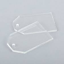 [569] Acrylic Spear Tags 5" x 2"