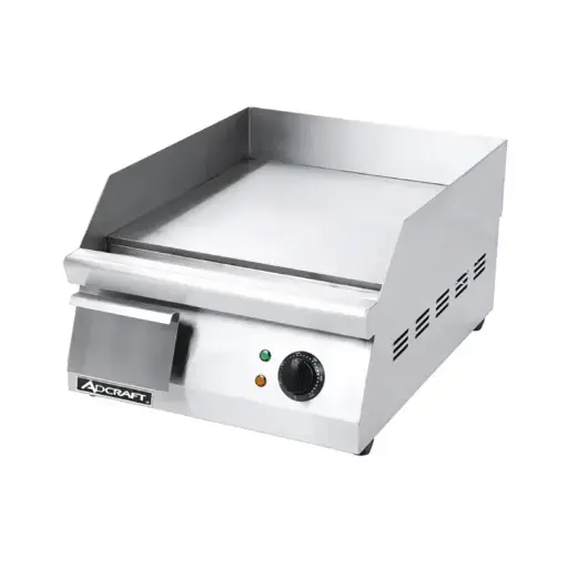 [4568] Adcraft GRID-16 120V Heavy Duty Electric Countertop Griddle All Stainless Steel