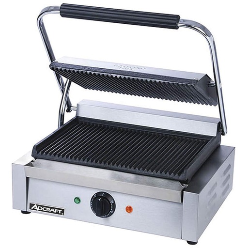 [4569] Adcraft SG-811E 13.25" x 9.25" Panini Grill