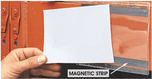 [3937] Adhesive Pocket Sign Holder 3.5" x 8.5"