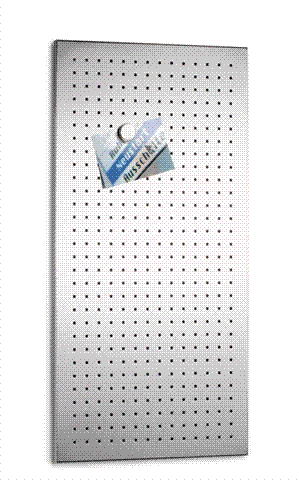 [2962] Aluminum Shelves, Perforated Direct Hook-In 14"