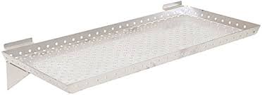 [2962] Aluminum Shelves, Perforated Direct Hook-In 14"