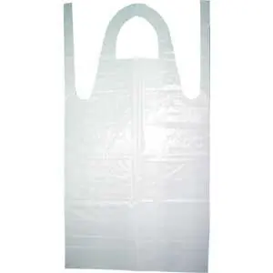 [1211] Ambitex P28642 Disposable Poly Apron 28 x 46 White