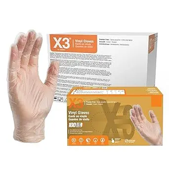 [6652] Ammex GPX3 Powder Free Vinyl Glove 