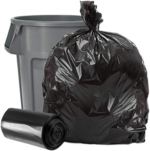 [3321] BUTTERFLY 45-50 Gallon 40" x 48" Low Density Garbage Liner Black - 100 / Case