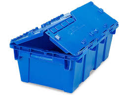 [812] Blue Tote Box 31.7" x 18.3" x 11.6"