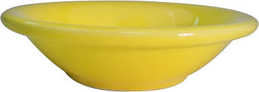 [4525] CAC China LV-11-Y 4.75 Oz Fruit Bowl Yellow