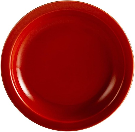[4513] CAC China LV-8-R 9 Inch Red Ellegant Ceramic Plate