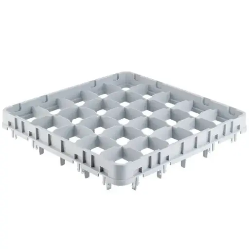 [6383] CAMBRO 25E4151 Glass Rack 25 Comp Gray EXTEND