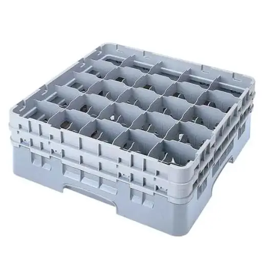 [6136] CAMBRO 25S638-151 Glass Rack 25 Comp Gray