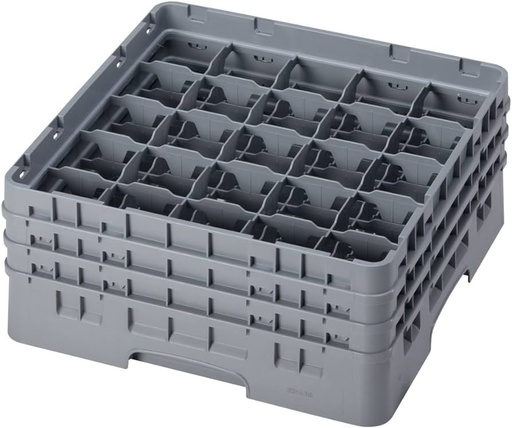 [6136] CAMBRO 25S638-151 Glass Rack 25 Comp Gray