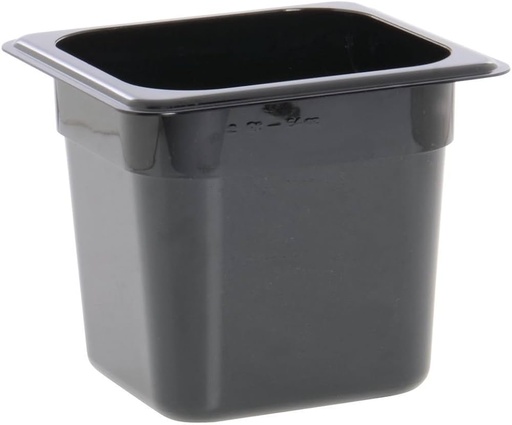 [3879] CAMBRO 66CW-110 Black Food Pan 6" Deep, Sixth Size