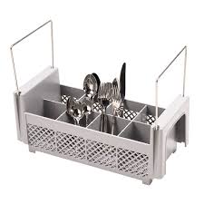 [4338] CAMBRO 8FB434 8 Comp. Flatware Basket With Handle