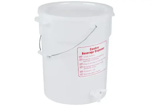 [3257] CAMBRO DSPR6 Beverage Container 6 Gal. White