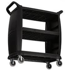 [1652] CARLISLE CC203603 Black Bus Cart 18" x 36"