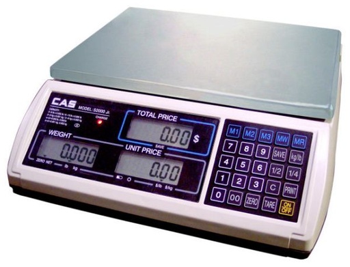 [3490] CAS S2JR30 30 Lbs Printer Price Calculating Scale