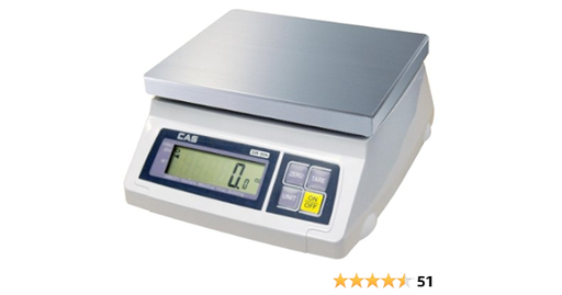 [3489] CAS SW-50 50 Lbs Stainless Portion Scale