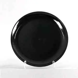 [4736] CaterLine A712PBL25 Serving Tray 12" Black Round