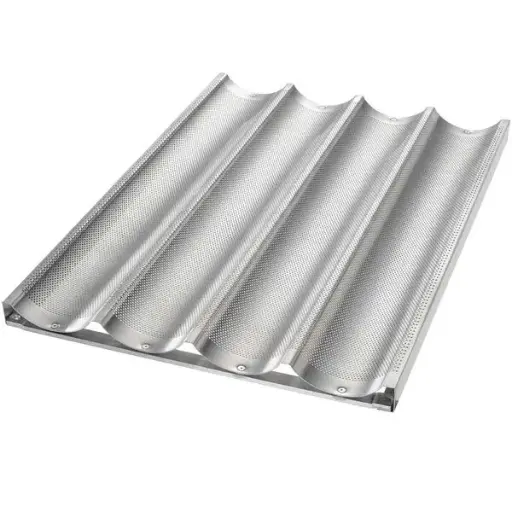 [2759] Chicago Metallic 49034 4 Moulds Baguette Bread Pan
