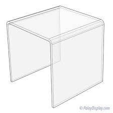 [1267] Clear Acrylic Display Riser 4 x 4 x 4