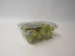 [747] Clear Grape Container With Tripple Lock