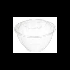 [1093] Clear Salad Bowl with Lid 40oz