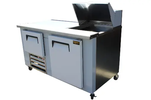 [3001] Cooltech CMPH-60BM 2.5 Door Sandwich Prep Table 60"