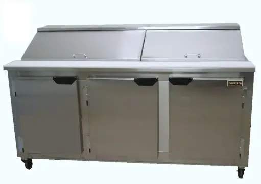[3002] Cooltech CMPH-72BMB 3-Door Sandwich Prep Table 72"