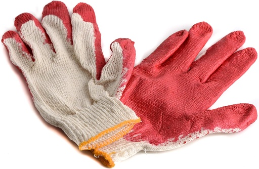 [3766] Cotton Working Gloves With Latex Coated