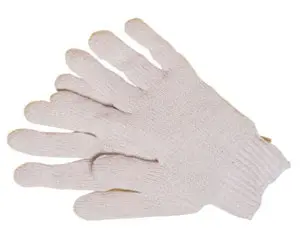 [3186] Cotton Working Gloves With Latex Coated - Medium