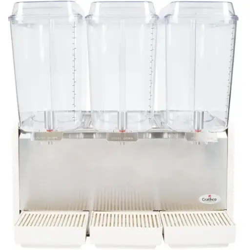[2387] Crathco D35-4 5 Gal Triple Bubblers Drink Dispensers