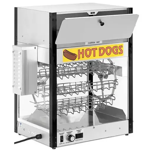 [4140] Cretors HD-ECH-1700 Hot Dog Cooker and Bun Warmer