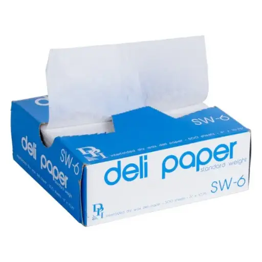 [3055] Deli Paper 6 X 6 Medium Wax Interfolded