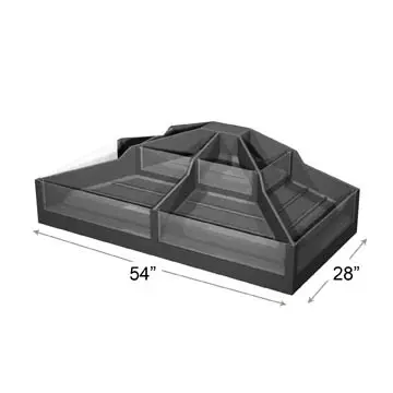 [2229] Dry Table End Riser With Bin